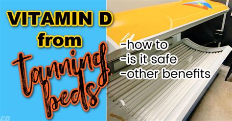 safe tanning beds vitamin d.